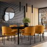Buy Dining Chair - Upholstered in Velvet - Calibri Mustard 61007 - prices